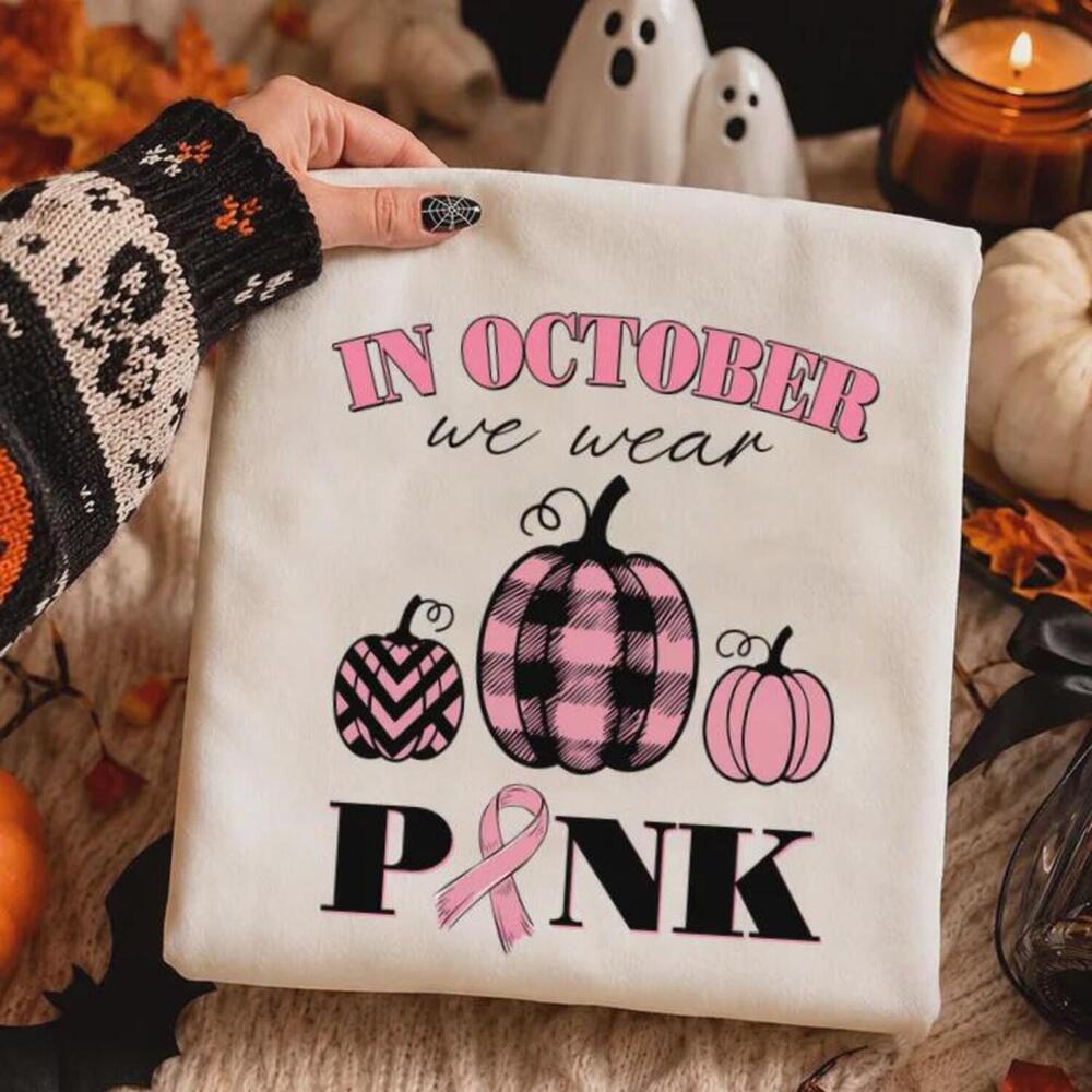 Awareness Dtf Transfer, In October We Wear Ready